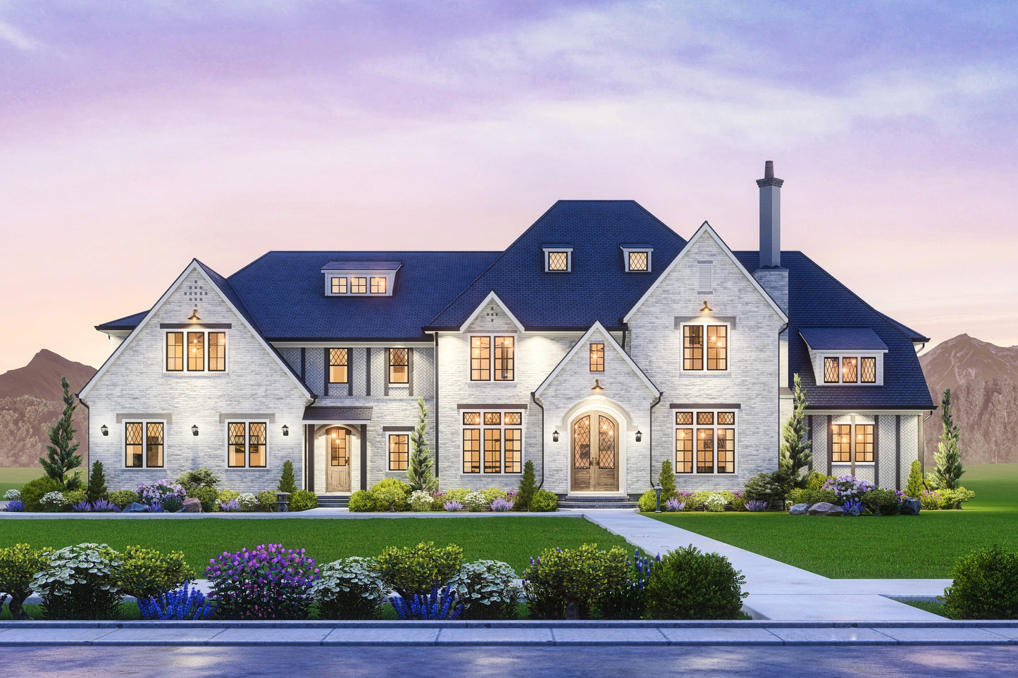Brickstone Manor House Plan
