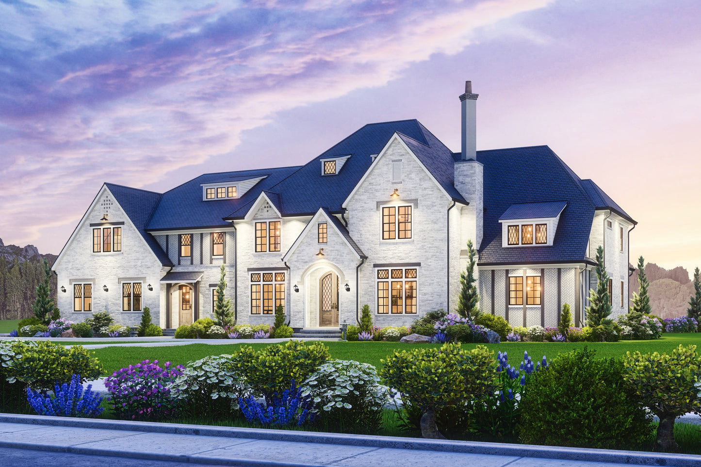 Brickstone Manor House Plan