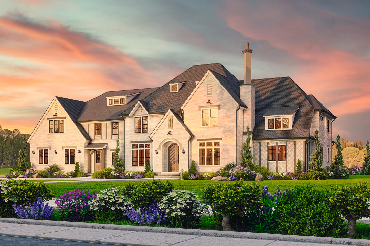 Brickstone Manor House Plan