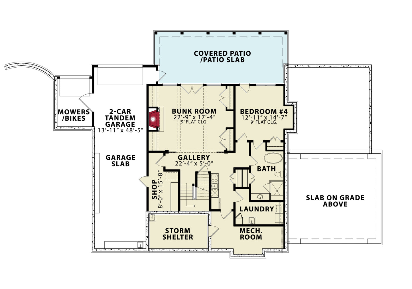 Opt. BASEMENT FLOOR PLAN - 22016 Floor_Plan