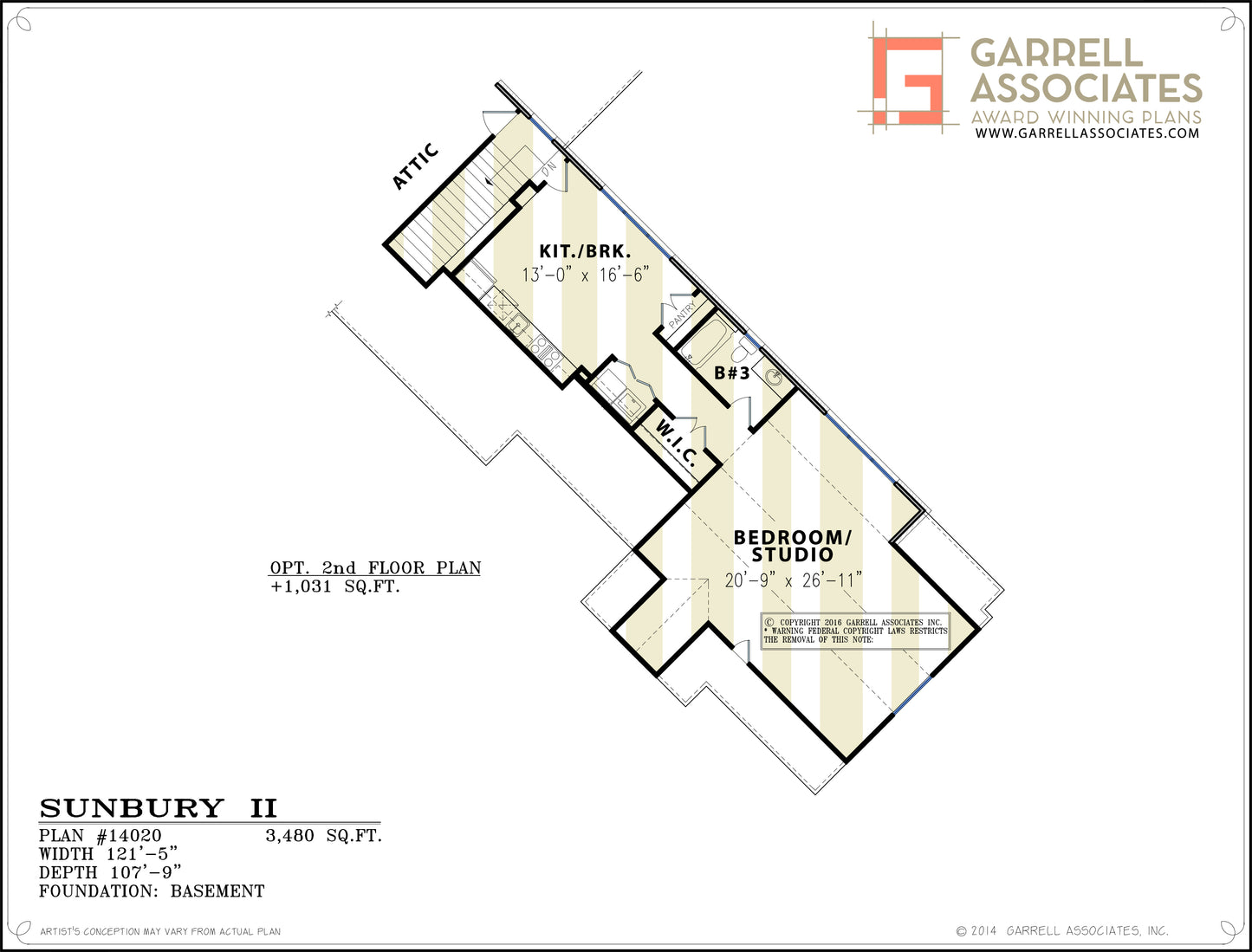 OPTIONAL 2nd FLOOR PLAN - 14020 Floor_Plan