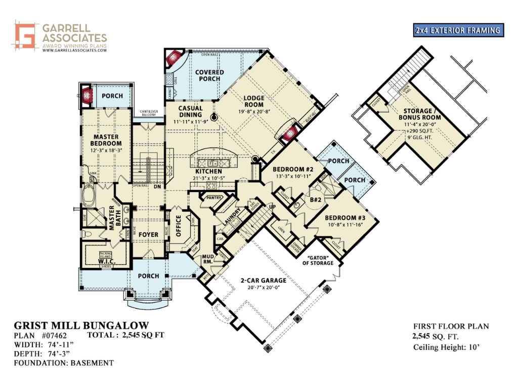 Grist Mill Bungalow House Plan