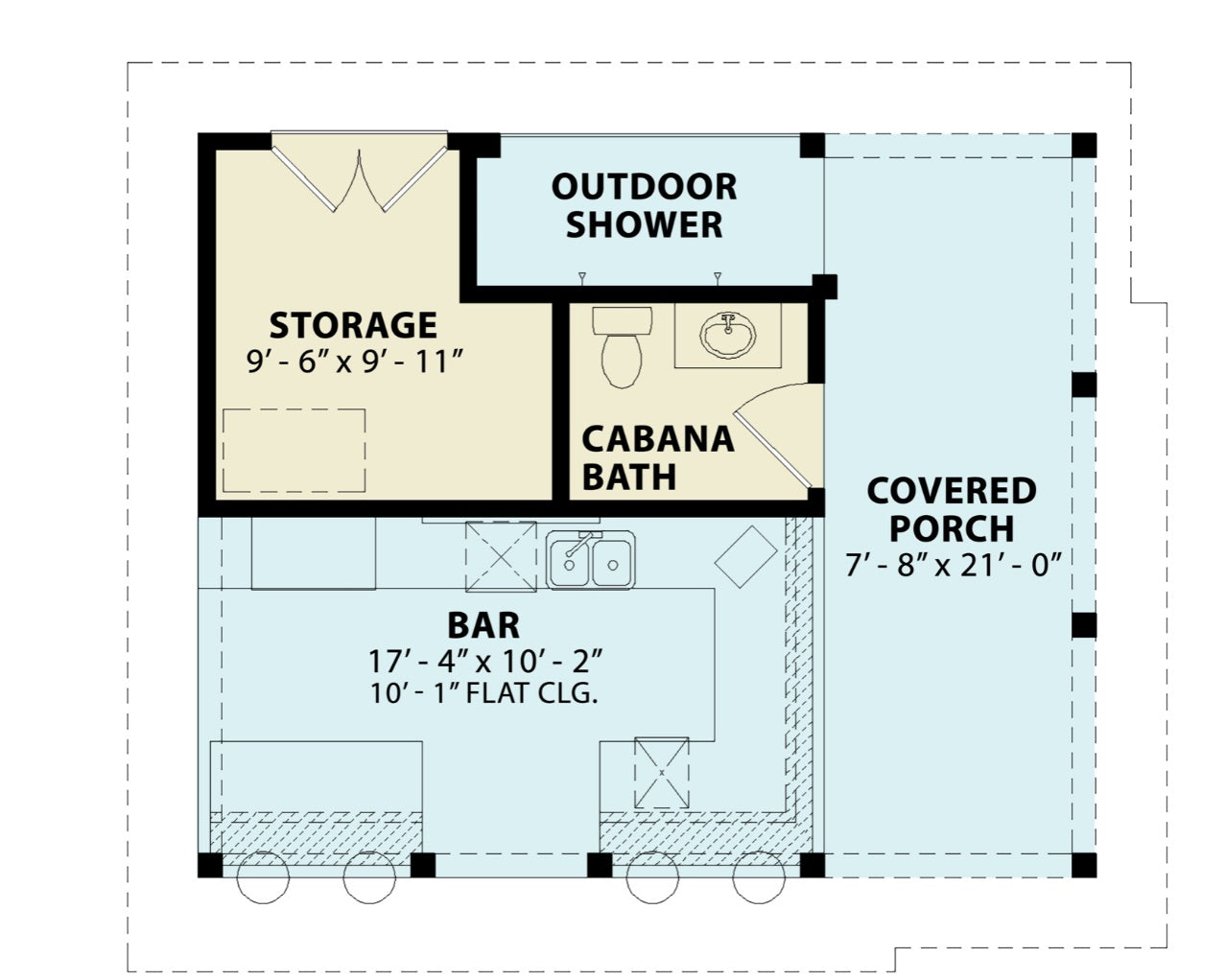 Pool Cabin Layout Tranquility Pool Cabana – garrellassociates