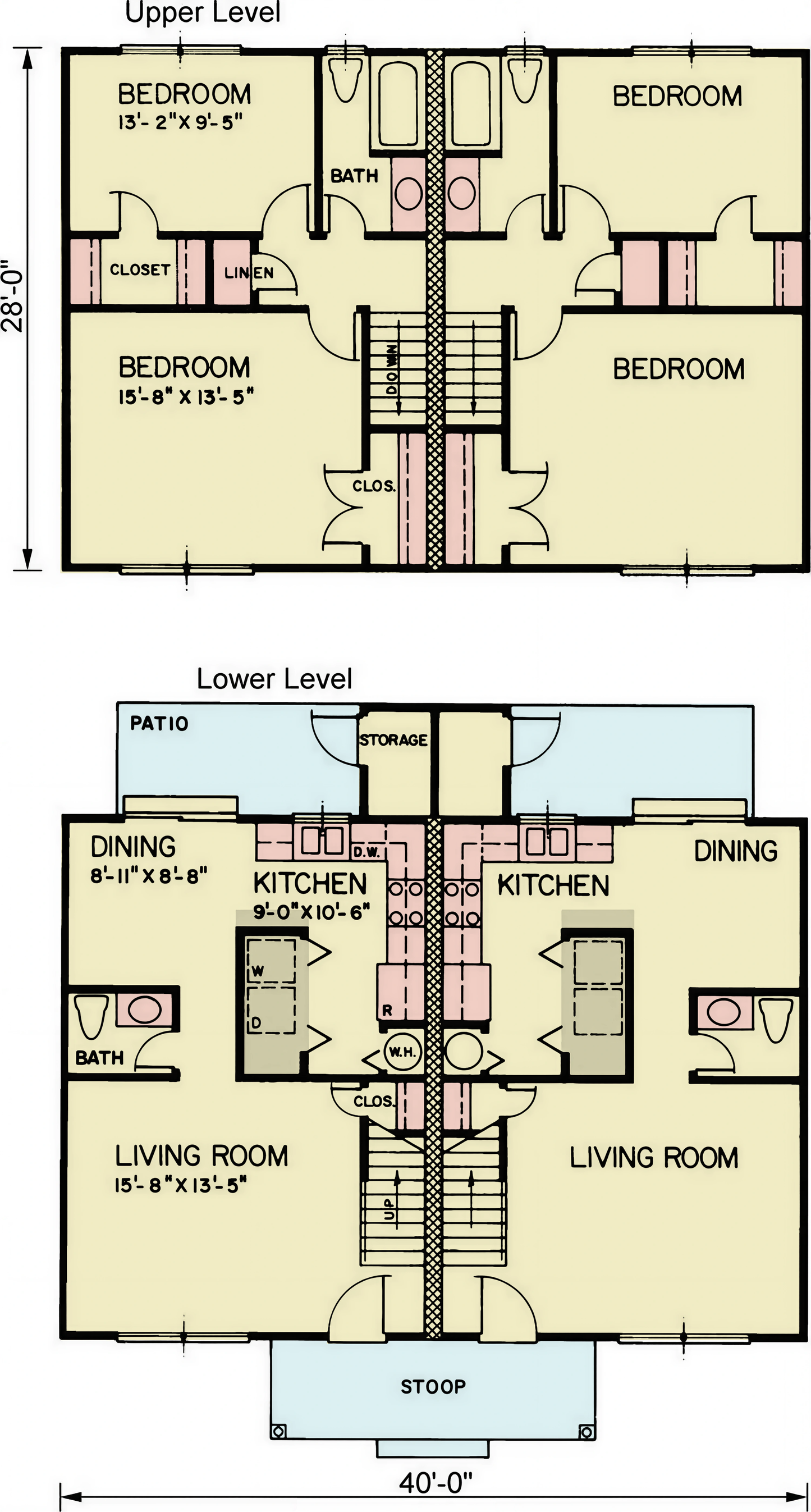Hawke Duplex House Plan