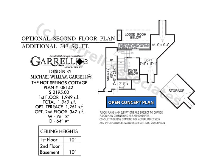 OPTIONAL 2nd FLOOR PLAN - 08142 Floor_Plan