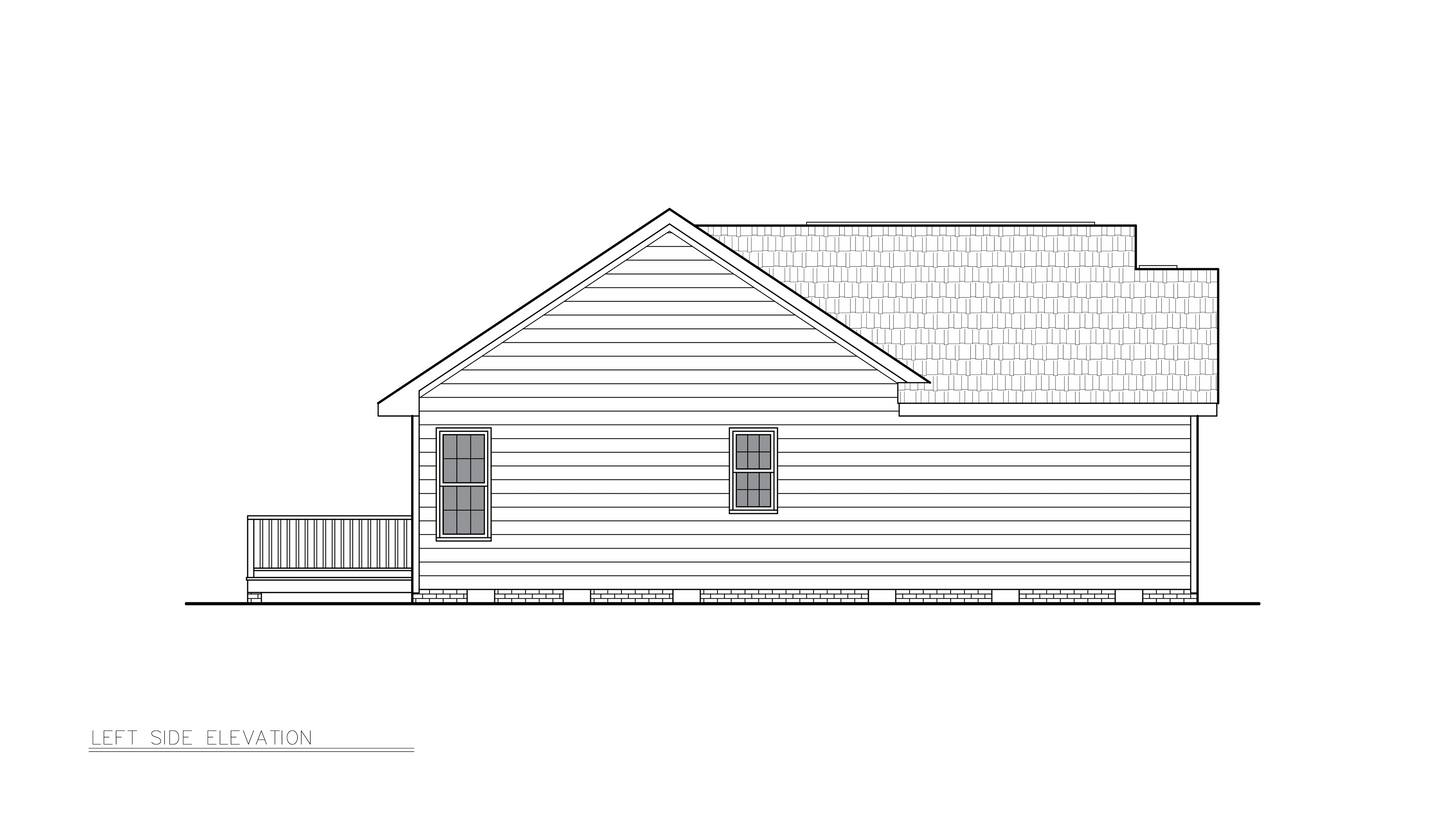 Luther House Left Elevation