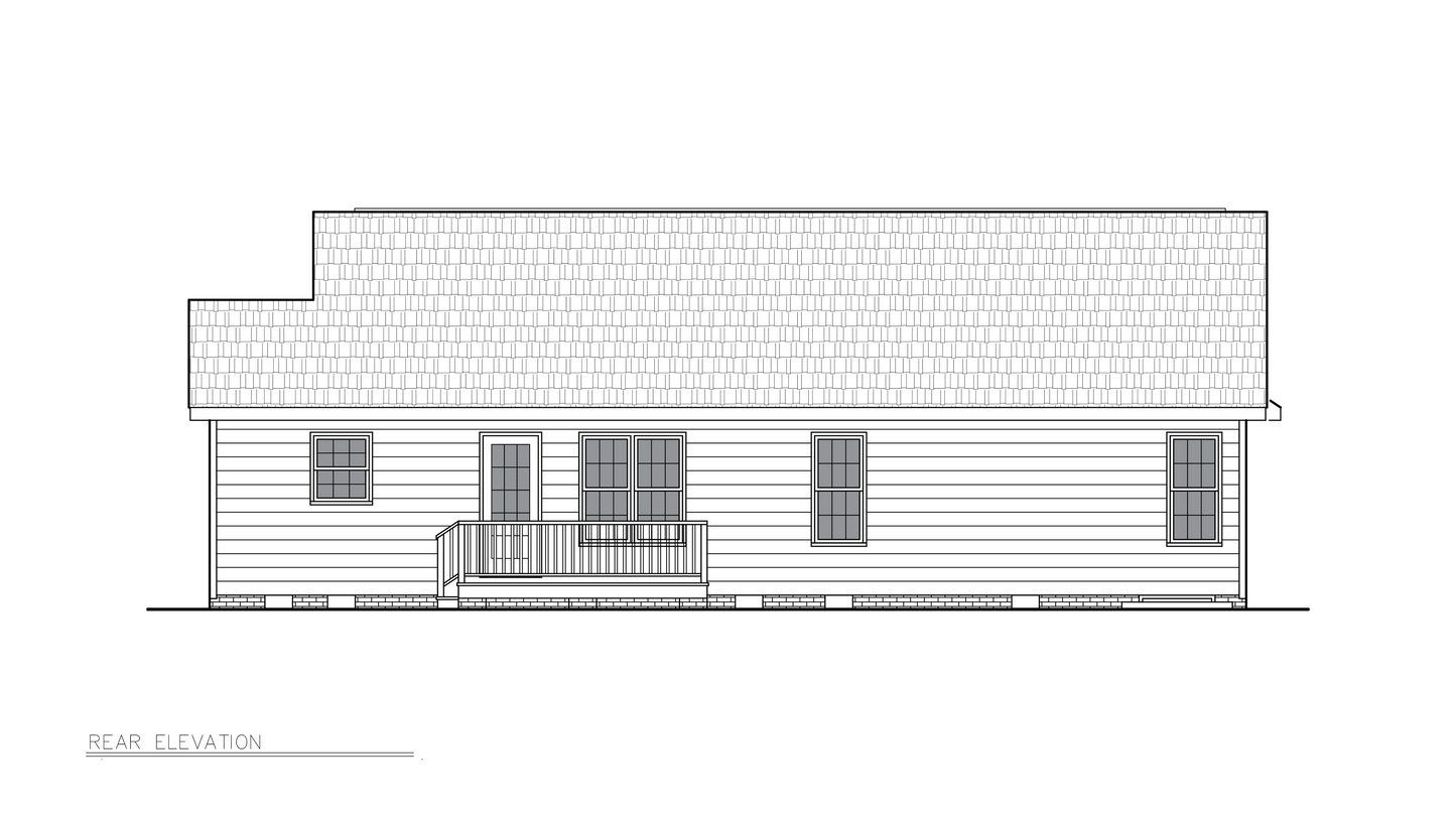 Luther House Rear Elevation