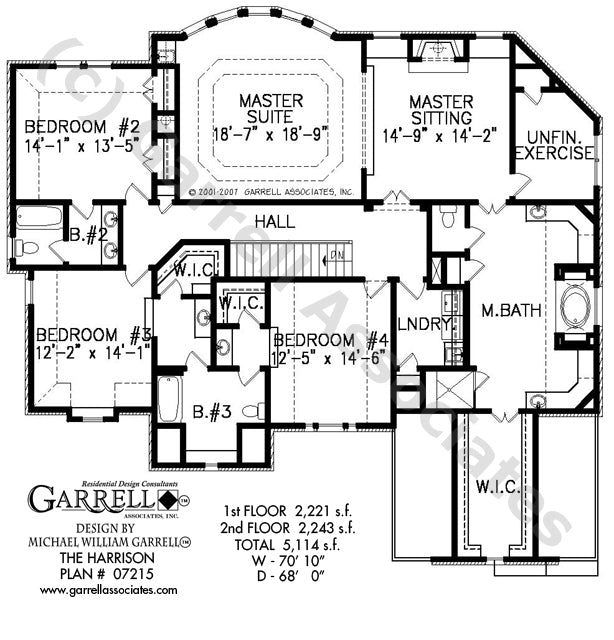 2nd floor master suite floor plans