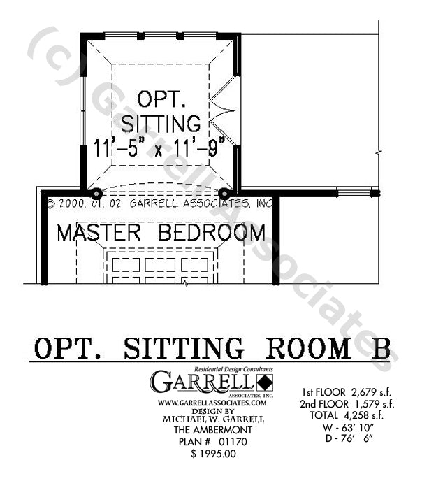 OPTIONAL SITTING ROOM - 01170 Floor_Plan