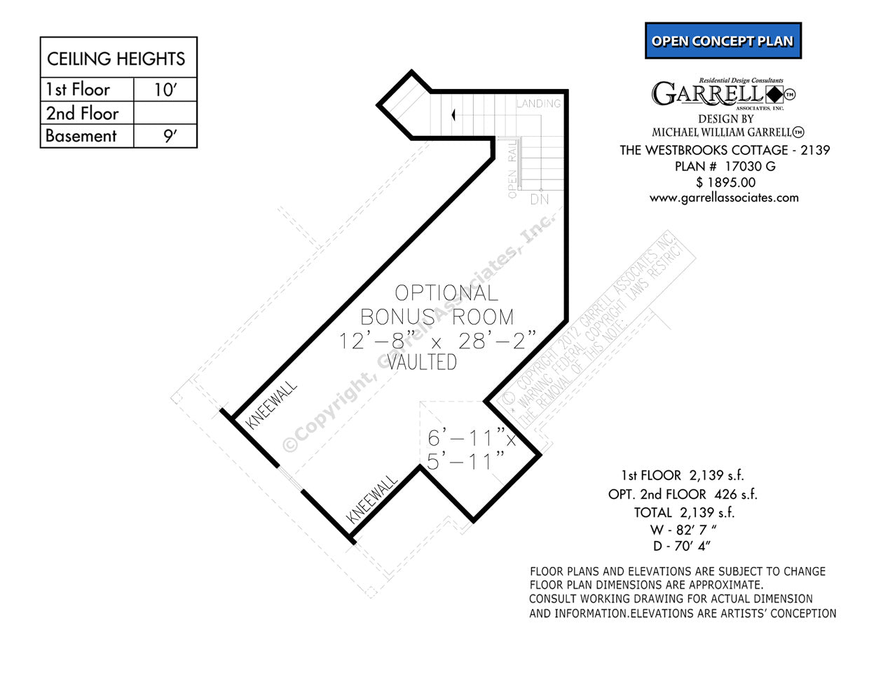 OPTIONAL BONUS ROOM - 17030 Floor_Plan